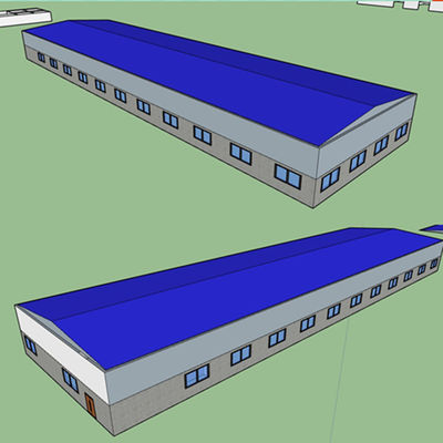 کیفیت  Q355 / Q235 Steel Structure Farm Frame Prefab Building Construction GB کارخانه