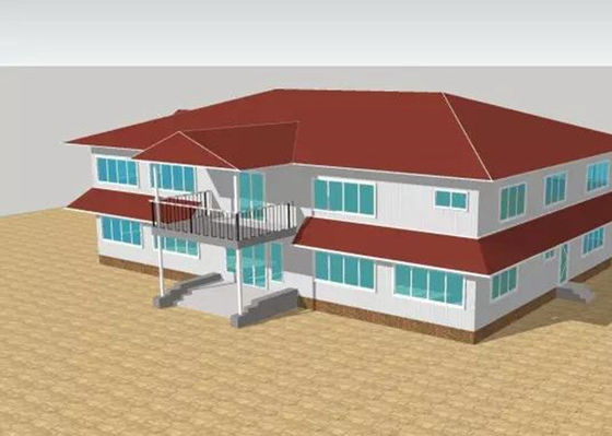 OEM / ODM Commercial Steel Frame Building GB ساخت و ساز فولادی پیش ساخته