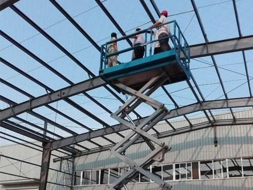 کارگاه سازه های فولادی با ساندویچ پانل Q355 جوشی فولاد مقطع H