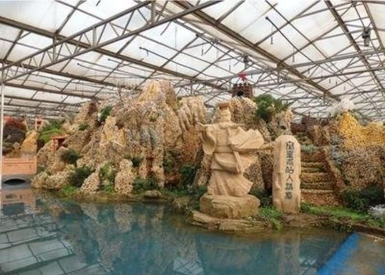 رستوران گلخانه ای دیدنی لوله گالوانیزه سفارشی شکل 4600㎡