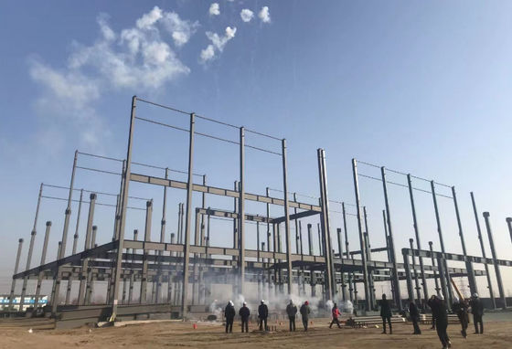 انبار فولاد پیش ساخته کارخانه پردازش پوشاک سازه فولادی