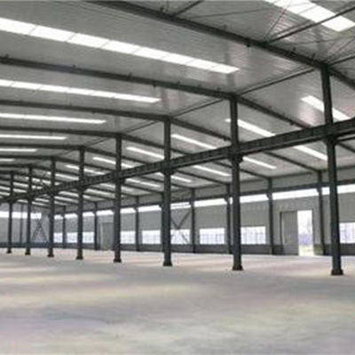ساختمان کارخانه کارگاه صنعتی سازه فولادی ساخته شده