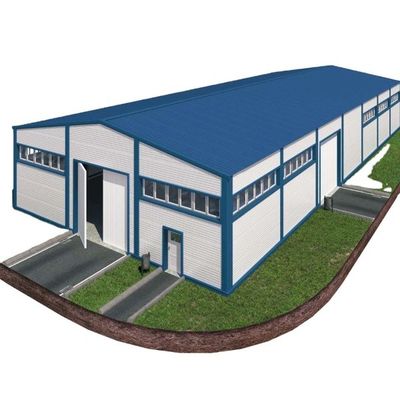 کارخانه ساختمانی فولادی پیش ساخته کارگاه ساخت ساختمان های صنعتی