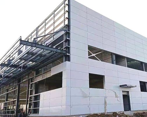 ساخت و ساز فلزی ساخت و ساز فولادی انبار با پنجره های آلومینیوم / PVC