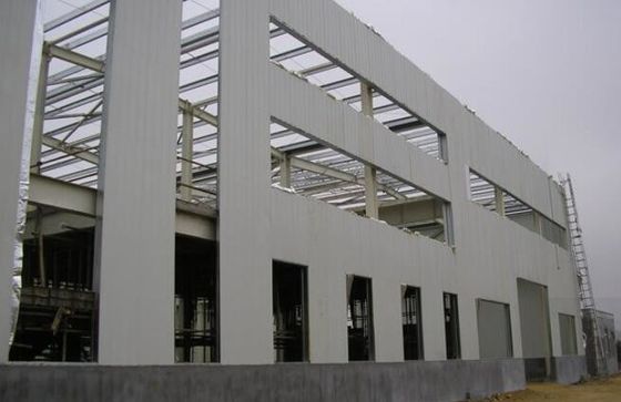 ساختارهای فولادی ساختمانی کارگاه انبار ضد بادی