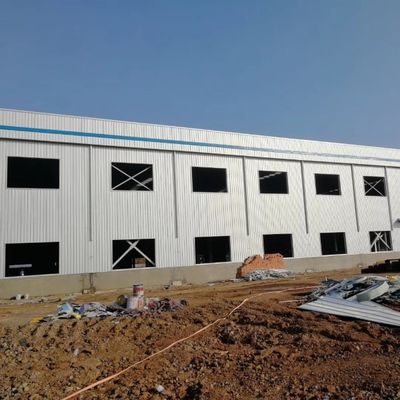 ساختمان فلزی سبک ساختمانی فولادی صنعتی کارگاه ساختمانی