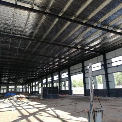 ساختمان کارخانه طراحی مدرن کارگاه ساختمانی فولادی پیش ساخته