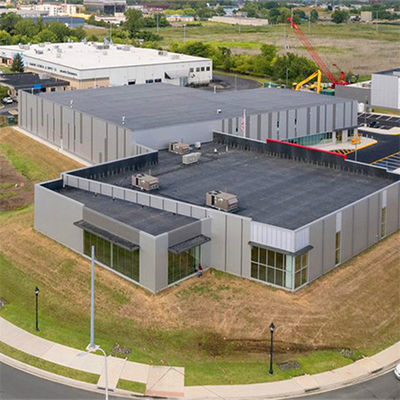 ستون های فولادی H-Section و چوب های فولادی Hot Rolled / Welded Metal Building Workshop
