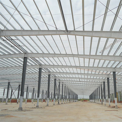ستون های فولادی H-Section و چوب های فولادی Hot Rolled / Welded Metal Building Workshop