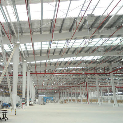 ستون های فولادی H-Section و چوب های فولادی Hot Rolled / Welded Metal Building Workshop