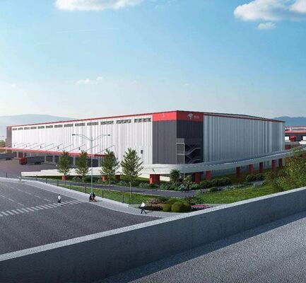 Q355/ Q235 کارگاه ساختارهای فولادی با خدمات پردازش پاکسازی