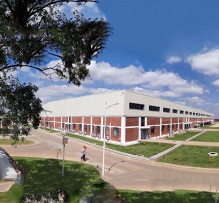 Q355/ Q235 کارگاه ساختارهای فولادی با خدمات پردازش پاکسازی